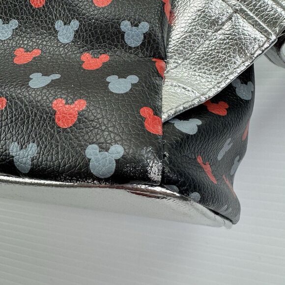 Disney Mickey Mouse Mini Backpack Blue Red Silver - Picture 16 of 16